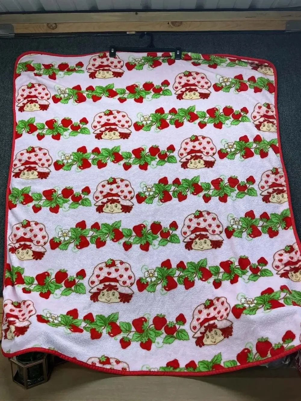 Strawberry Shortcake Strawberries Galore Pink Microfiber Throw Blanket